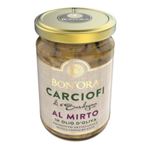 Carciofi aromatizzati al mirto
