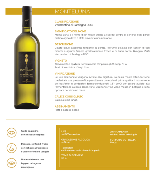 Monteluna - Vermentino di Sardegna D.O.C. - immagine 2