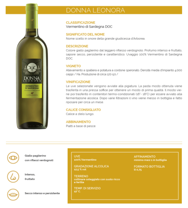 Donna Leonora - Vermentino di Sardegna D.O.C. - immagine 2