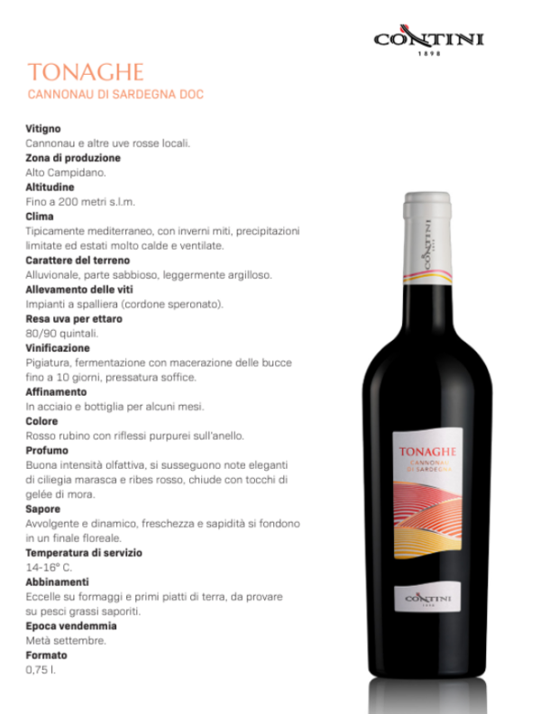 Tonaghe Cannonau Di Sardegna D.O.C - immagine 2