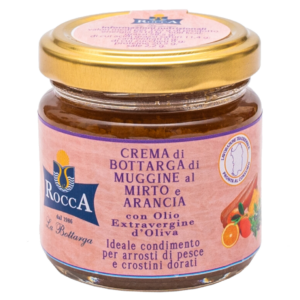 Crema di Bottarga di Muggine aromatizzata al Mirto e Arancia
