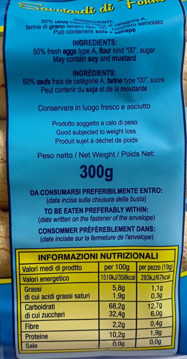 Savoiardi di Sardegna 300 g - immagine 2