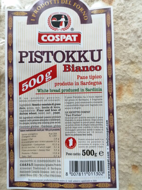 Pane Pistokku Bianco - 500gr - immagine 2