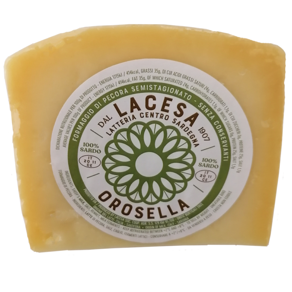 Formaggio Pecorino Semistagionato Orosella (forma intera) - immagine 3